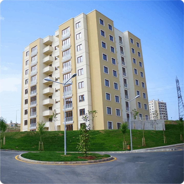 apartment building with clean façade design